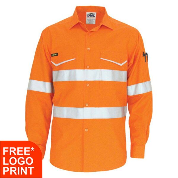 RipStop Cotton Cool Long Sleeve Shirt with CSR Reflective Tape Thumbnail